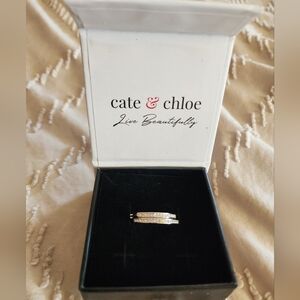 Cate & Chloe Elegant Silver and Crystal Bianca Earrings